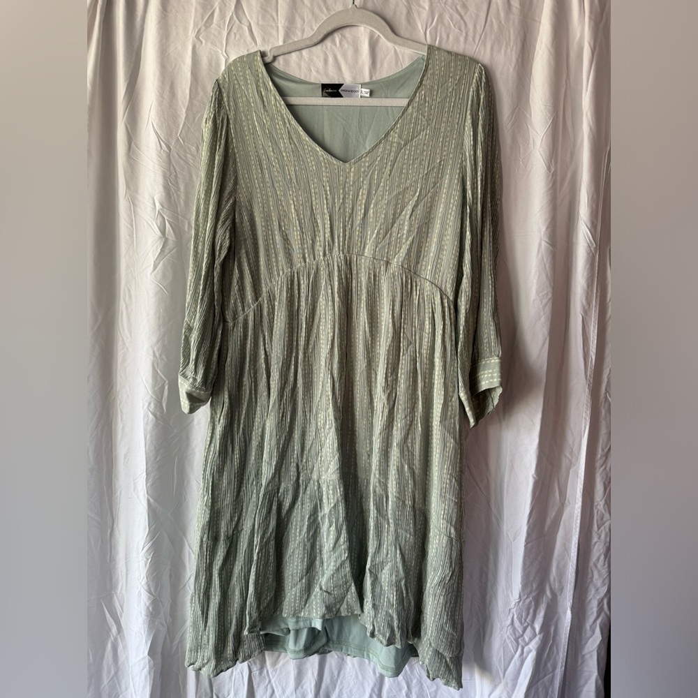 Piper and Scoot Mint Patterned Dress Size XL